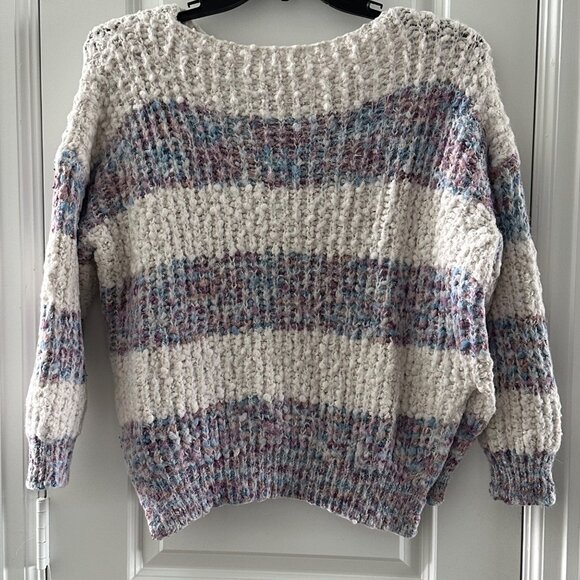 Allard State M/L Multicolor Striped Textured Sweater - Picture 2 of 9